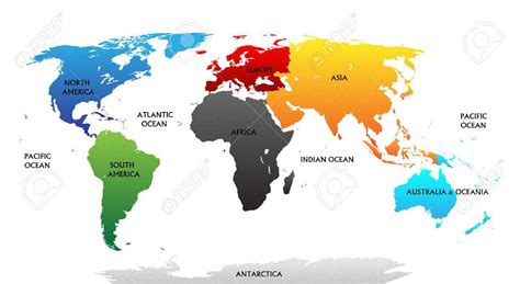 Les continents ≡ Voyage - Carte - Plan