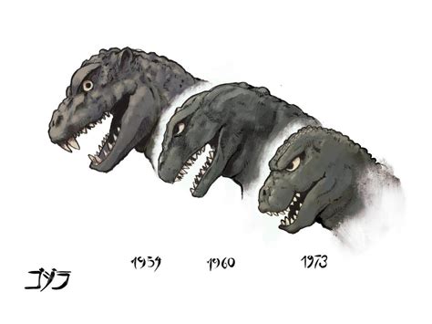 doodled three Showa-Era Godzilla faces today. : r/GODZILLA