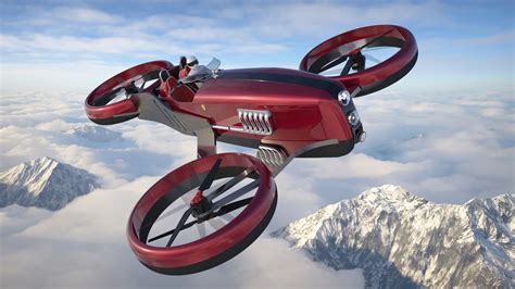 This Flying Drone Concept Was Inspired by 1950s-Era Ferrari Race Cars ...