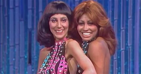 A video of Tina Turner and Cher dancing on stage circulates online