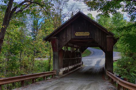 Emily's covered bridge in Stowe Vermont Photograph by Jeff Folger