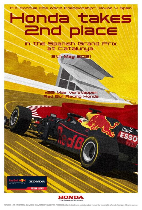 2021 #F1 Race Posters | Honda.Racing