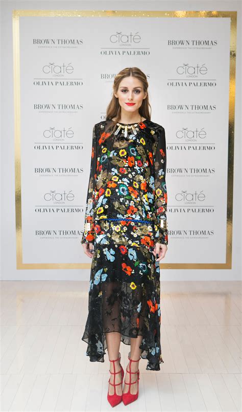 Olivia Palermo in the Fall Floral Print Dress | Vogue