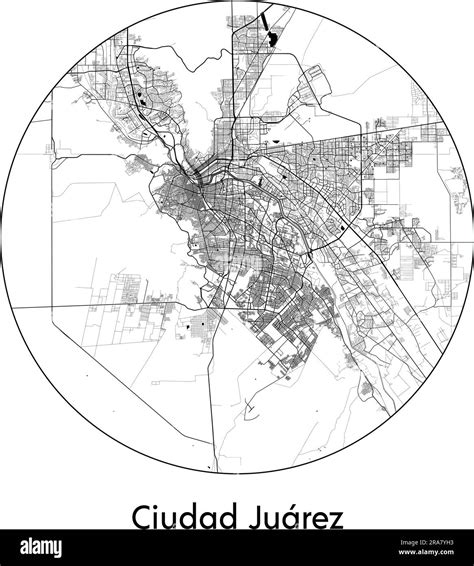 Ciudad juarez map Stock Vector Images - Alamy