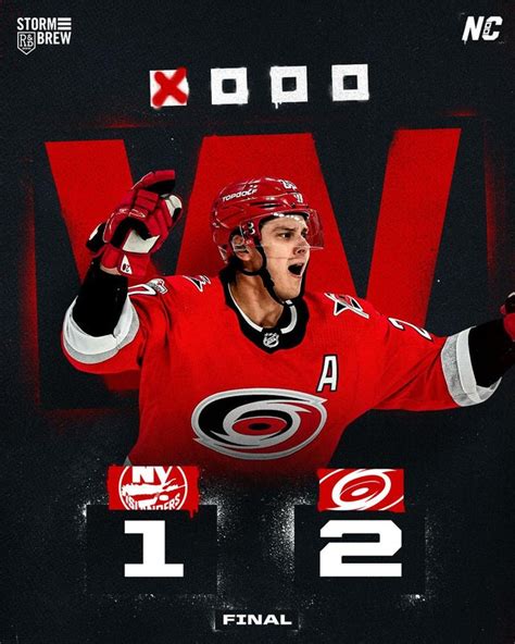 The Canes win Game 1! 2-1 Canes over the Islanders! : r/canes