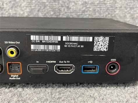 TV Cable Box Xfinity XG2V2-S USB Wired HDMI 12V 3.0A in Black | eBay