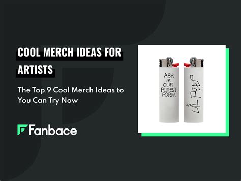 Top 9 Cool Merch Ideas for Artists - Fanbace I Music Merch on Demand