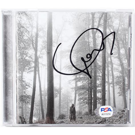 Taylor Swift Signed "Folklore" CD Disc Cover (PSA COA) | Pristine Auction