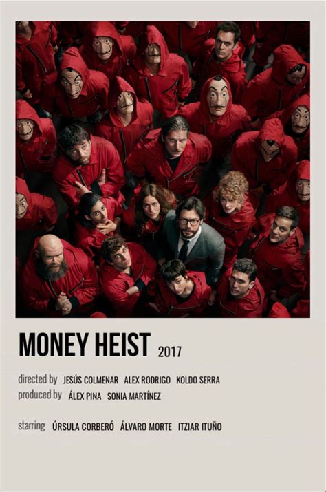 money heist | Movie posters minimalist, Movie poster wall, Film posters vintage