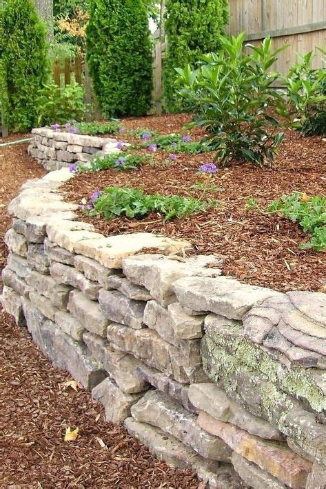 10 Stone Wall Garden Ideas, Elegant and also Stunning (With images) | Stone walls garden, Garden ...