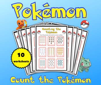 Count the Pokémon Math activities for kids and Holiday fun by Ashleigh ...