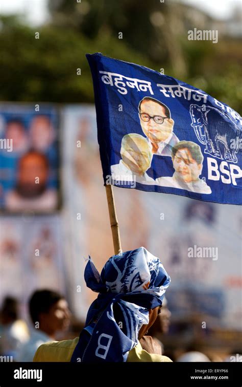 Bahujan Samaj Party , BSP , political party flag , President Mayawati ...