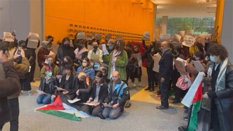 More than 100 activists occupy New York Times lobby, read out names of 10,000 murdered ...