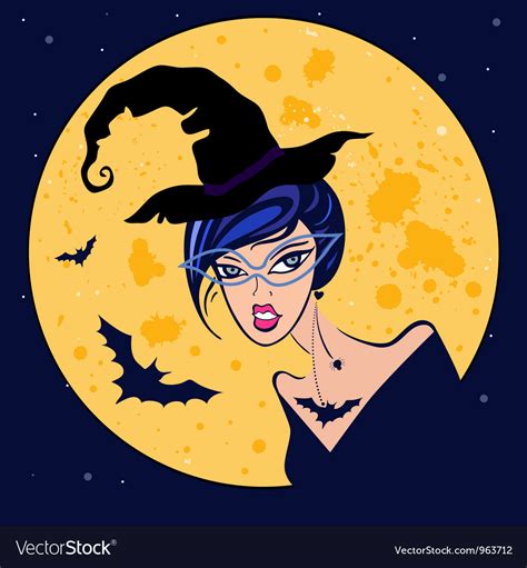 Halloween witch Royalty Free Vector Image - VectorStock