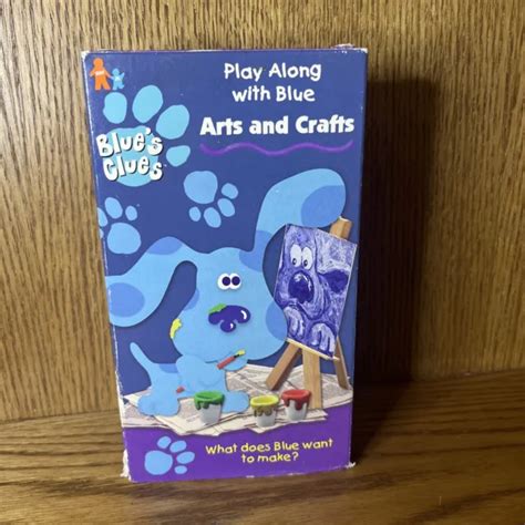 BLUE'S CLUES: ARTS & Crafts (VHS, 1998) Nick Jr. Nickelodeon ; Play To ...