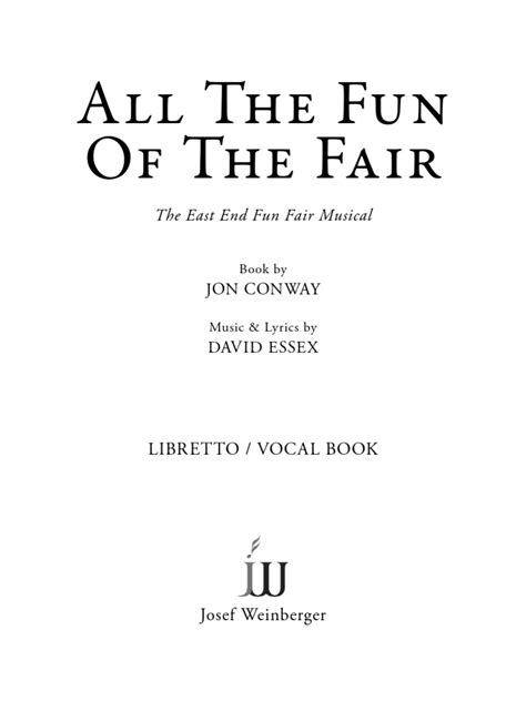 ALL The FUN of The FAIR Libretto Vocal Book | PDF | Leisure