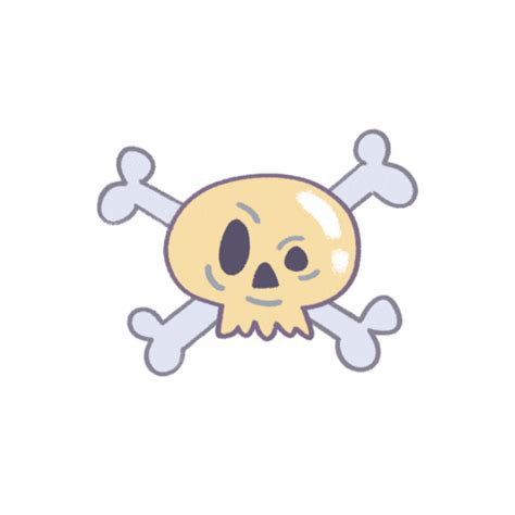 Skeleton Bones Sticker by Hooray Studios for iOS & Android | GIPHY