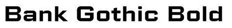 Bank Gothic Font | Webfont & Desktop | MyFonts