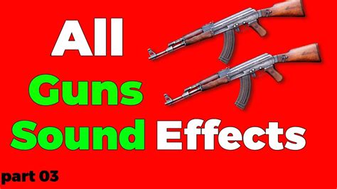 All Guns sound effects || Video Editing (No Copyright) | Most used ...