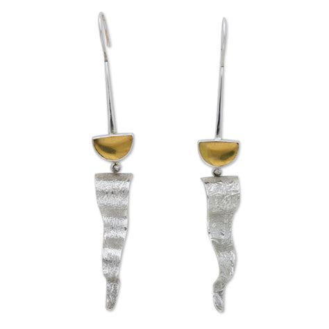 Amber dangle earrings - Sunbeams | NOVICA