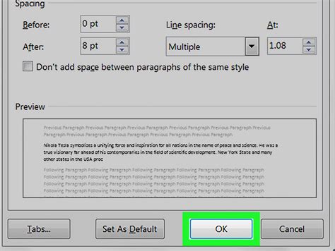 How to indent one line in word - asiabpo