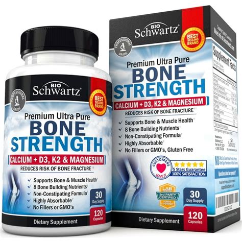 BioSchwartz Bone Strength Supplement for Women and Men, 120 capsules - Walmart.com - Walmart.com