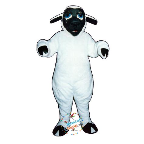 Black Faced Sheep Mascot Costume for Cheap