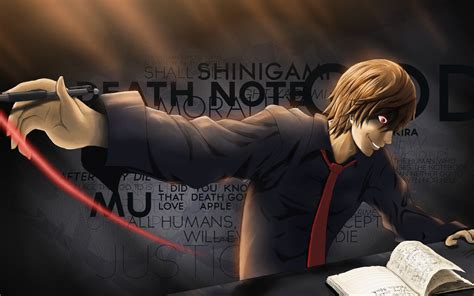 Light Yagami, Notebook, L Lawliet, Manga, Death Note - Light Yagami Death Note - 1920x1200 ...