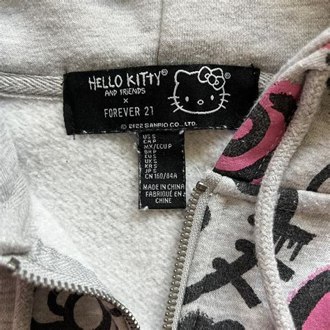 Forever 21 Hello Kitty Zip Up Hoodie. Perfect... - Depop