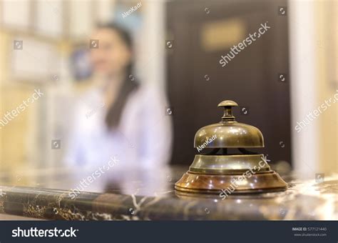 Modern Luxury Hotel Reception Counter Desk Stock Photo 577121440 ...