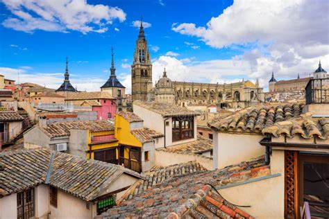 Toledo, Spain Skyline stock image. Image of alcazar, river - 66355835