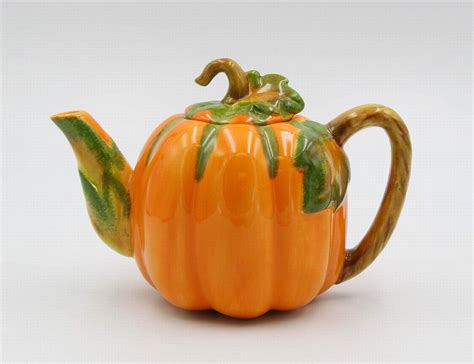 Amazon.com: Fine Ceramic Pumpkin Teapot, 8" L : Home & Kitchen