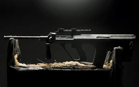 Download Steyr AUG Man Made Assault Rifle HD Wallpaper