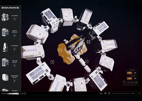 Interstellar Endurance 3D Tour - Awwwards Honorable Mention