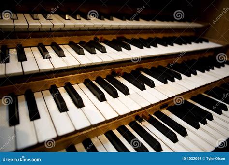 Pipe Organ Keyboard stock photo. Image of trebble, traditional - 4032092