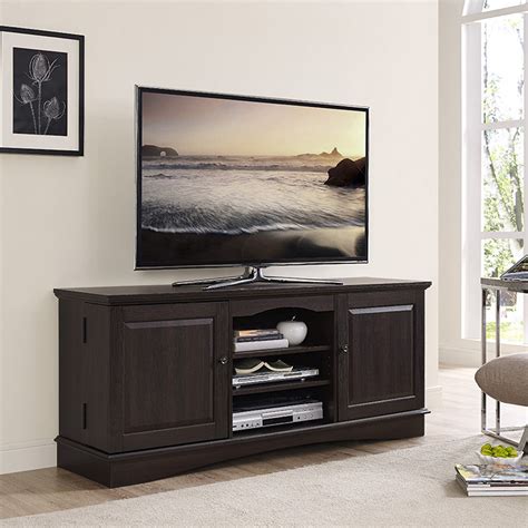 60 Inch Espresso Wood TV Stand by Walker Edison