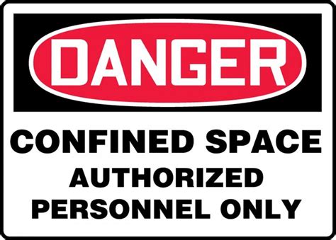 Confined Space Rules