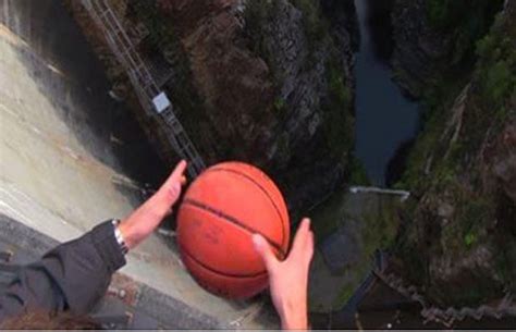 Basketball Dropped With Backspin Does Something Amazing, Wait Till You See It