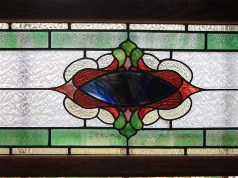 Antique Stained Glass Transom Window - Refinished | Collectors Weekly