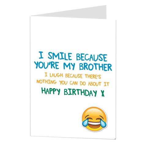 Buy Funny Brother Birthday Cards Perfect For Big Older 40th 50th 60th ...