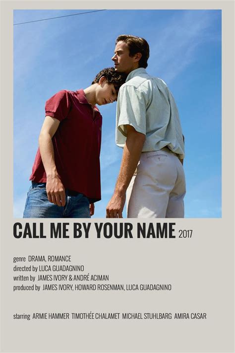 Call me by your name poster | Film posters minimalist, Indie movie posters, Film posters vintage