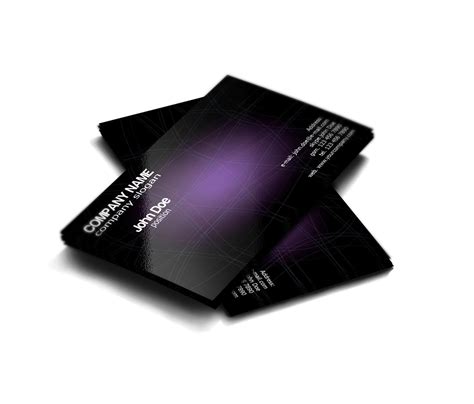 Stylish Dark Purple Free Business Card Template by BorceMarkoski on DeviantArt