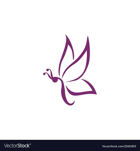 Butterfly logo Royalty Free Vector Image - VectorStock