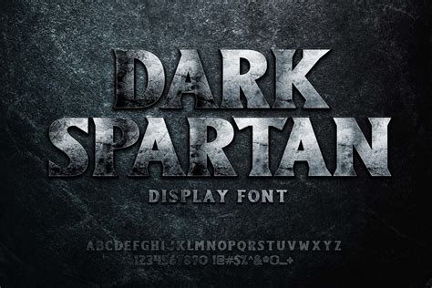 Dark Spartan Font by Herulogo · Creative Fabrica