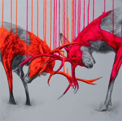 Neon Animal Drawings: A Splash of Color