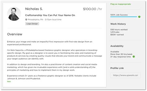 upwork-profile – Logos By Nick