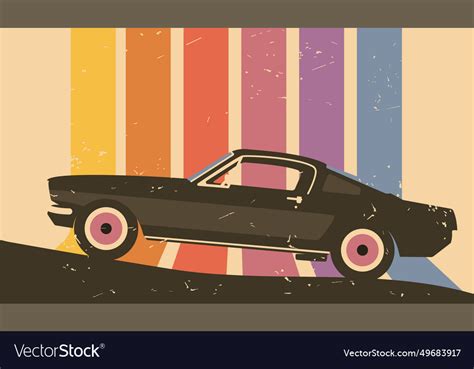 Retro car Royalty Free Vector Image - VectorStock