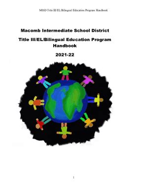 Fillable Online Macomb Intermediate School District Title III/EL ...