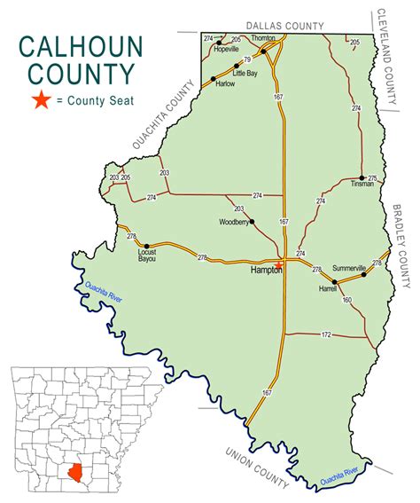 Calhoun County Map