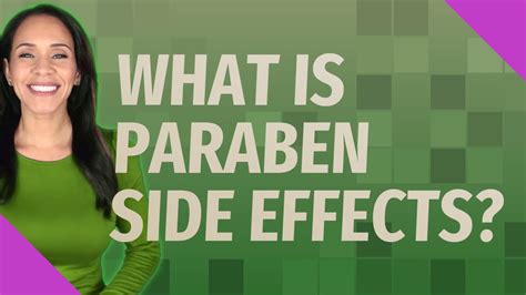 What is paraben side effects? - YouTube